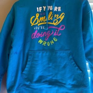 Blue Alex wasabi merch sweatshirt